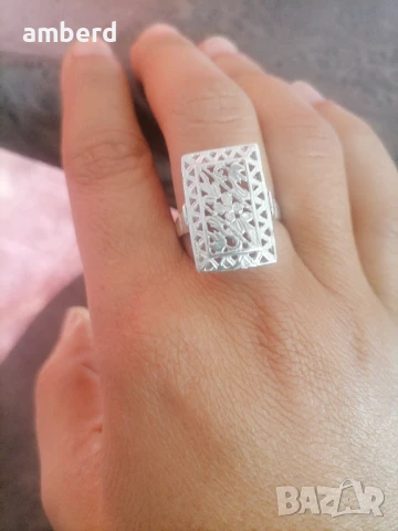 Сребърен винтидж пръстен - модел KR247, снимка 7 - Пръстени - 51405012