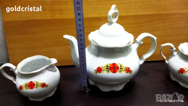 стар български порцелан чаши за чай кафе чайник заханица латиера , снимка 15 - Антикварни и старинни предмети - 48854961