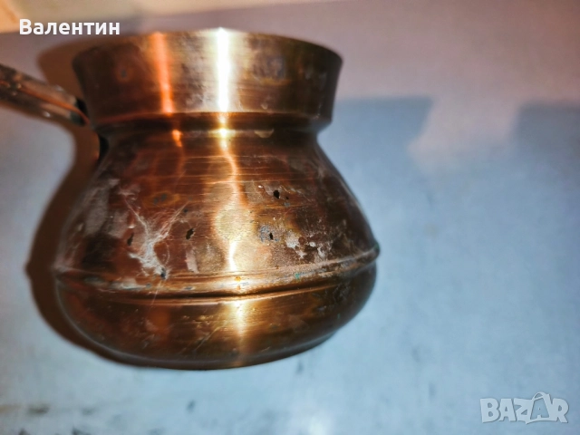 Бакърено джезве 6, снимка 6 - Антикварни и старинни предмети - 52742645