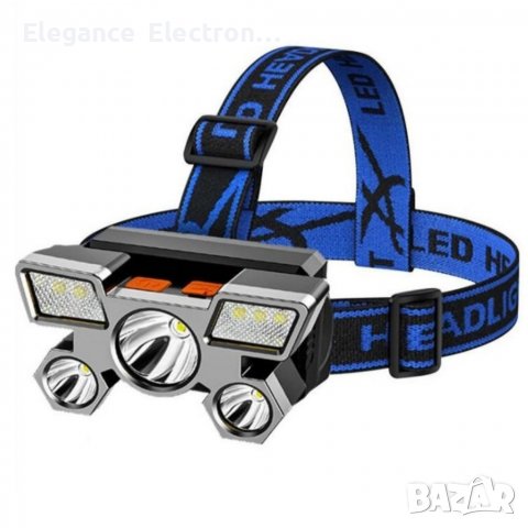 Челник за глава Head Lamp XHP 5 Led с акумулаторна батерия