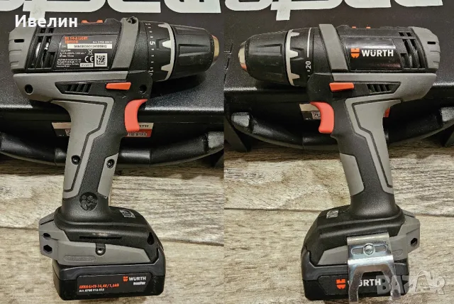 Wurth BS 14-A Light акумулаторен винтоверт 14.4v с 2 батерии 1.5Ah 