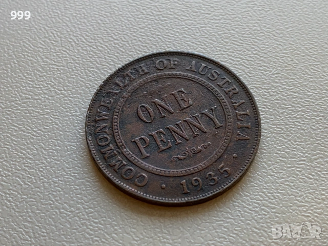 1 пени 1935, 1936, 1943,  Австралия , снимка 2 - Нумизматика и бонистика - 40240231