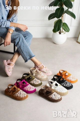 Miu Miu Дамски Затворени Сандали Миу Миу - Различни Цветове Код E1320, снимка 4 - Сандали - 54142013