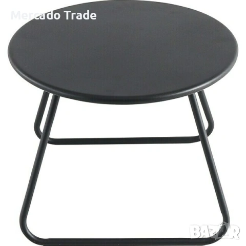 Декоративна масичка Mercado Trade, За градина, Тереса, Стомана, Антрацит , снимка 3 - Декорация за дома - 54107960