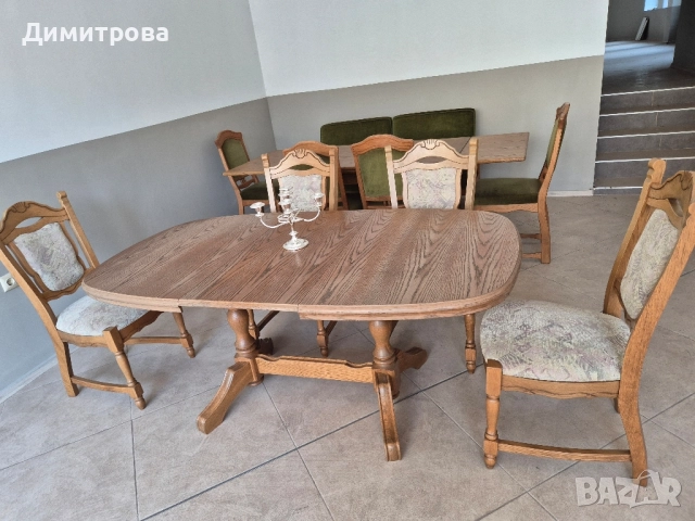 Трапезна разтегателна маса + 4 стола