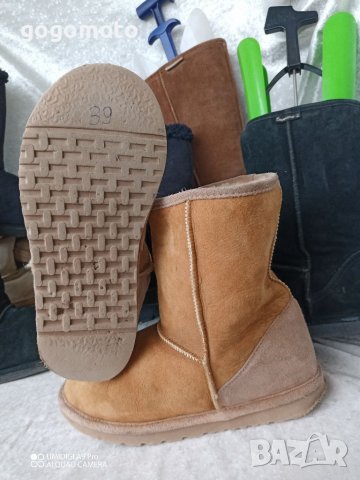 UGG® boots аналог на UGG®, N- 38 - 39, топли унисекс боти,апрески - естествен велур,естествена вълна, снимка 14 - Дамски боти - 39304989