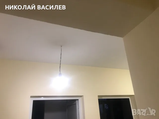 Шпакловка  на тавани  и   стени  . Вътрешни ремонти на ново строителство .