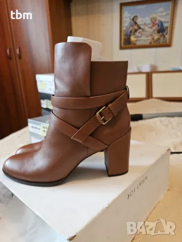 Боти, естествена кожа, кафяви на марката whatfor