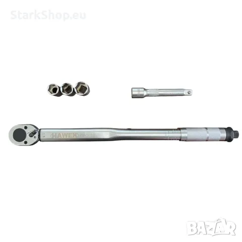 Динамометричен ключ с вложки и удължител 1/2 28 – 210 Nm  17 19 21мм, снимка 3 - Ключове - 50005407