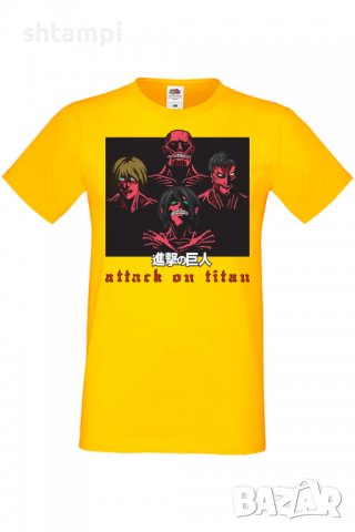 Мъжка тениска Attack on Titan the titans,Анимация,игра,Празник,Повод., снимка 10 - Тениски - 37938969