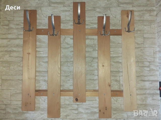 дървени закачалки за стена , снимка 4 - Други стоки за дома - 51510836