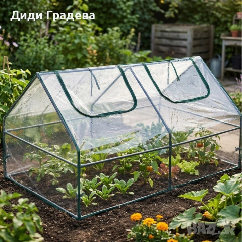 Компактна градинска оранжерия - стабилен микроклимат за вашите растения, снимка 3 - Оранжерии - 53913596