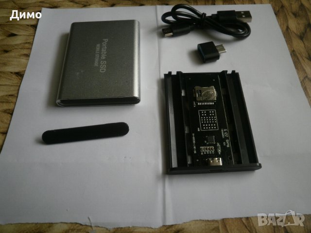 USB 3.0 SSD- micro SD - външен хард диск с адаптер и за телефон, снимка 2 - Външни хард дискове - 42756567