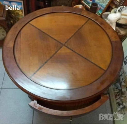 Стилна масивна маса- Швейцария !, снимка 4 - Антикварни и старинни предмети - 54287634