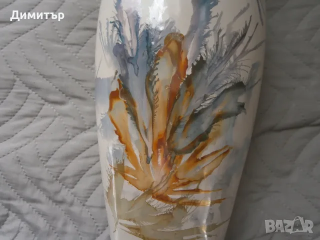 Ваза 38см. порцелан, снимка 3 - Вази - 56437621