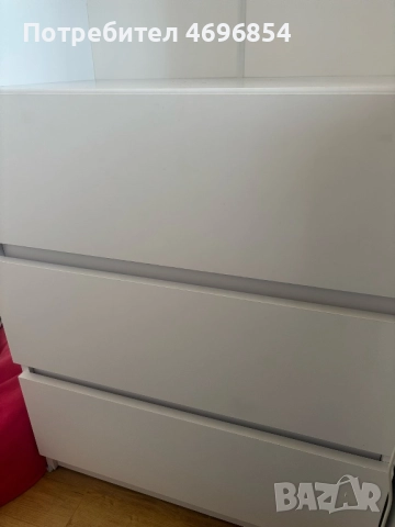 бяла етажерка с шкафове 180х33х60 см, снимка 3 - Декорация за дома - 52947694
