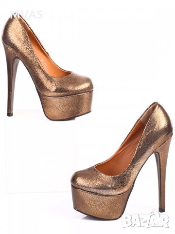 Нови парти обувки на висок ток 37 номер, снимка 1 - Дамски обувки на ток - 25532864
