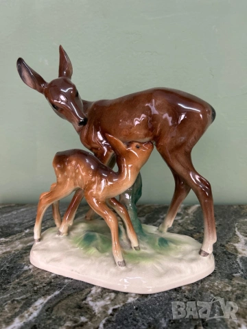 Порцеланова фигура на сърни, снимка 3 - Декорация за дома - 53922647