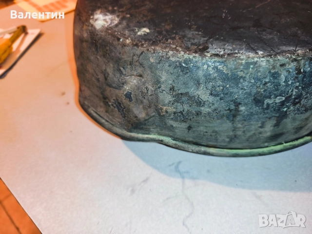 Медна тава с железни дръжки 17, снимка 9 - Антикварни и старинни предмети - 52539964