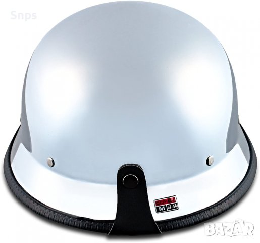  Ретро каска за Chopper Cruiser Vintage Bobber, М(57-58 см), снимка 3 - Аксесоари и консумативи - 36992918