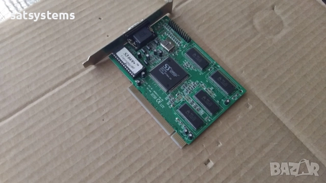 Видео карта S3 Trio 64V+ Trio S3-4SA 2MB PCI, снимка 4 - Видеокарти - 40364041