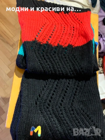 Пъстроцветен зимен шал Missoni, снимка 8 - Шалове - 53035987