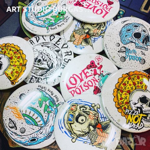 Значки с метъл и пънк мотиви