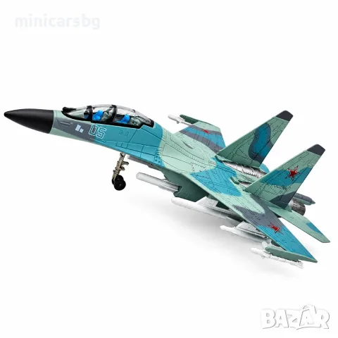 Метален модел - Военен самолет Су-35, снимка 2 - Колекции - 56361446