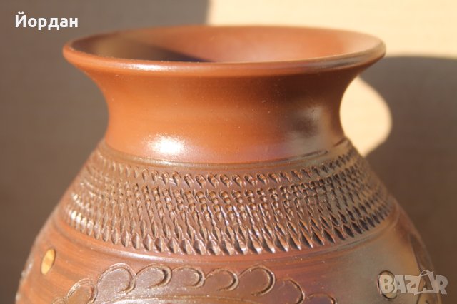 Керамична ваза , снимка 2 - Антикварни и старинни предмети - 44420642