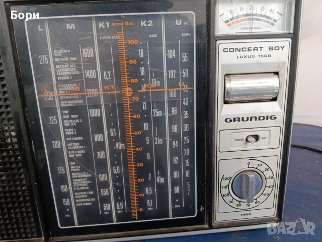 GRUNDIG CONCERT BOY LUXUS 1500 Радио, снимка 2 - Радиокасетофони, транзистори - 44588599