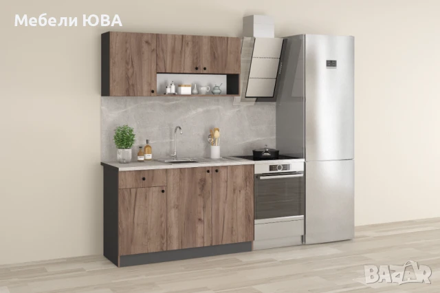  Кухня Мареа 130см, снимка 5 - Кухни - 46318812