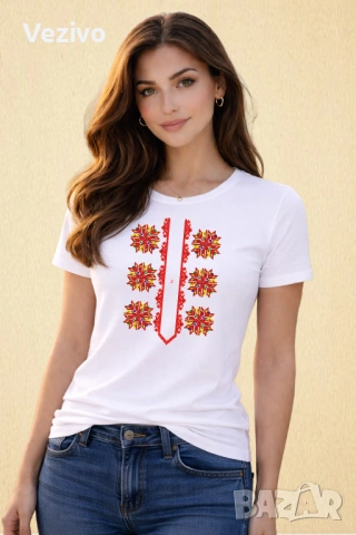 Осмолъчна звезда, снимка 2 - Тениски - 54068137