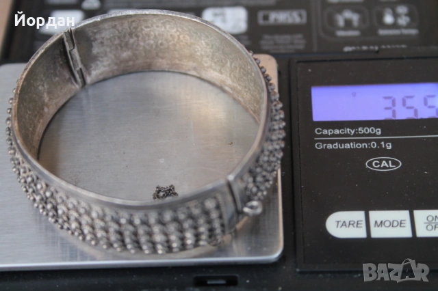 Дамска сребърна гривна , снимка 9 - Гривни - 53877488