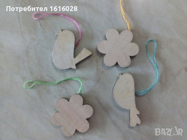 Нови дървенни Арт декорации Пеперуди,цветя,пиленца и др, снимка 4 - Декорация за дома - 37345343