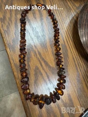 Кехлибарено колие №7054, снимка 6 - Колиета, медальони, синджири - 50694205
