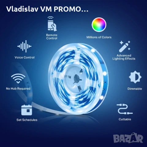 LED лента Tapo L900-5 5 м, снимка 2 - Лед осветление - 54066859