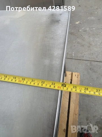 Немска работна маса от неръждаема стомана, снимка 9 - Други машини и части - 53972271