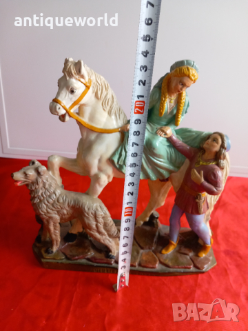 G. Ruggeri, Голяма Порцеланова Статуетка Ромео и Жулиета, снимка 7 - Антикварни и старинни предмети - 44774906