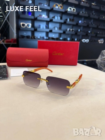 CARTIER 💎 Дамски Слънчеви Очила , снимка 4 - Слънчеви и диоптрични очила - 53289210
