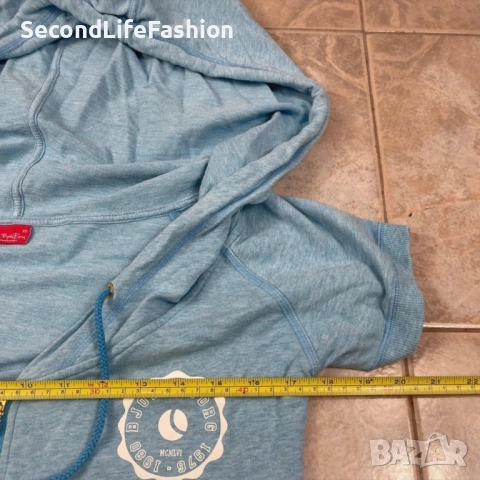 Дамски суичър с къс ръкав Bjorn Borg цветен цип размер XS син, снимка 3 - Суичъри - 52516633