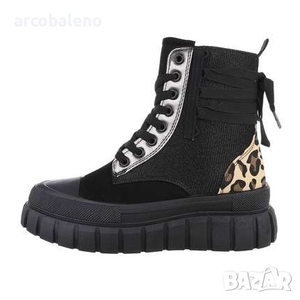 Дамски боти с връзки, 2цвята, снимка 2 - Дамски боти - 42882847