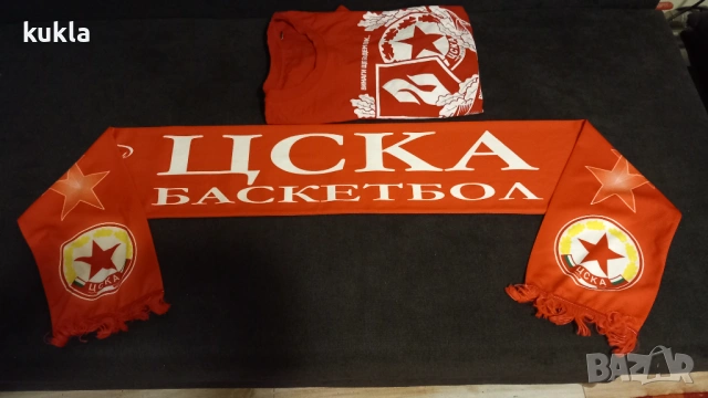 Тениска и шал ЦСКА, снимка 5 - Тениски - 53224791