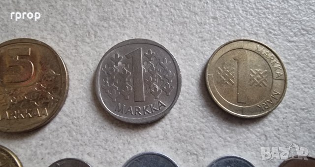 Монети. Финландия. Финланско пени и марка. 8 бройки., снимка 3 - Нумизматика и бонистика - 42361475