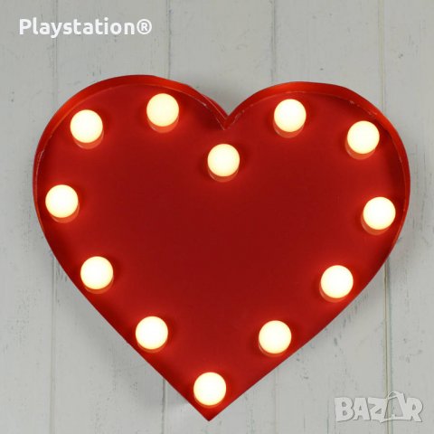 LED лампа романтично червено сърце, снимка 2 - Романтични подаръци - 40015337