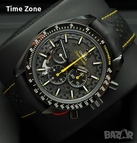 Omega Speedmaster 44mm Dark Side of the Moon Apollo 8 Ceramic Black Skeleton Dial, снимка 4 - Мъжки - 48000459
