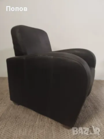 Кожено клубно кресло, снимка 3 - Дивани и мека мебел - 48169724