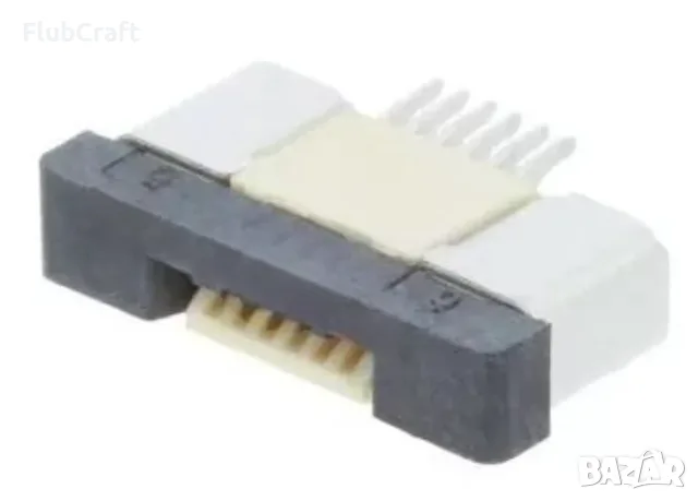 Съединител FFC(FPC), 6 контакта, гнездо, DS1020