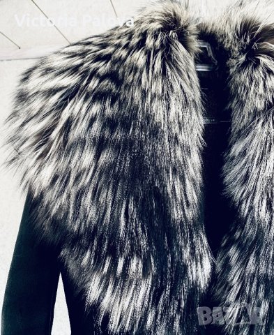 Ново палто/кожух от агнешка кожа и полярна лисица, снимка 3 - Палта, манта - 42660556