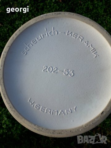 Голяма немска керамична ваза , снимка 9 - Вази - 31405064