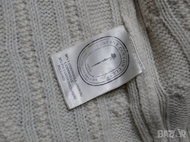 Company Cotton Club Made in England 80% Lambswool Мъжка Жилетка Размер L, снимка 8 - Пуловери - 29852562